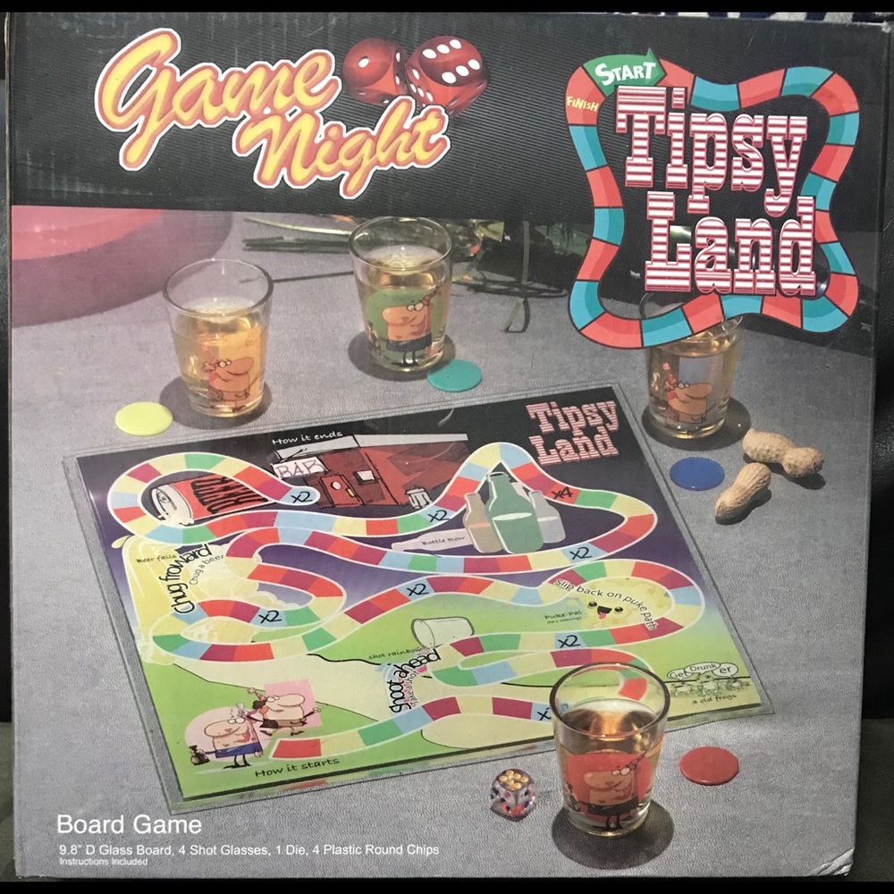 Game Night Tipsy Land drinking game